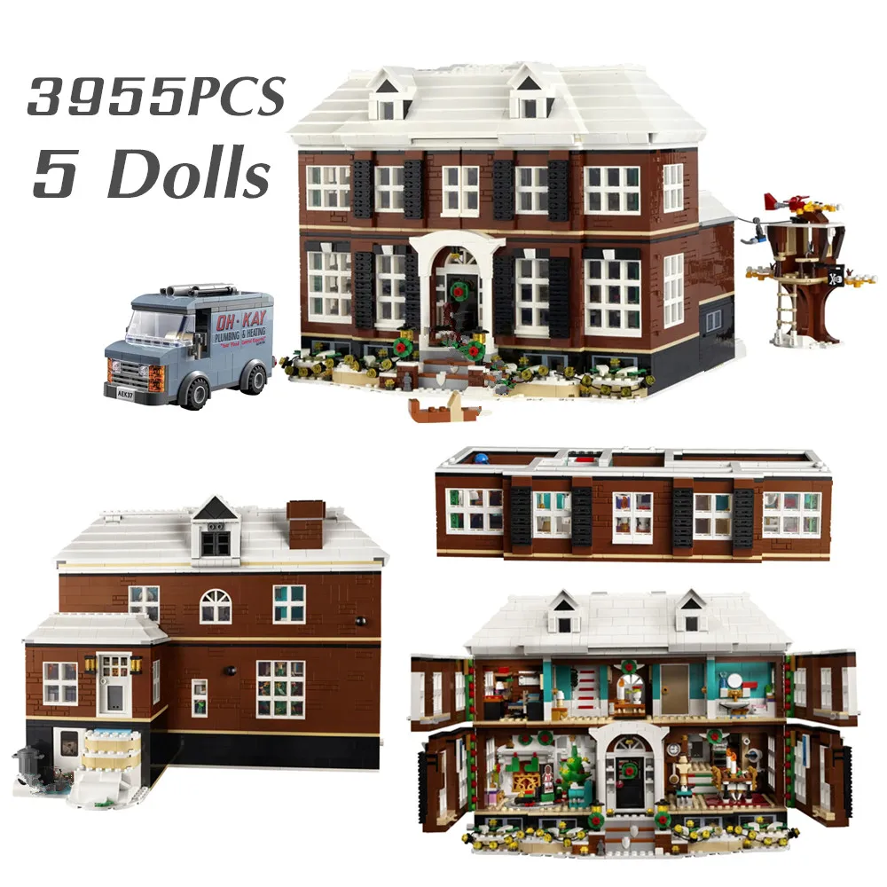 

Disney Fit 21330 Movie 3955PCS Home Alone House Dolls Model Streetview Building Blocks Bricks Children Toys Kids Christmas Gifts