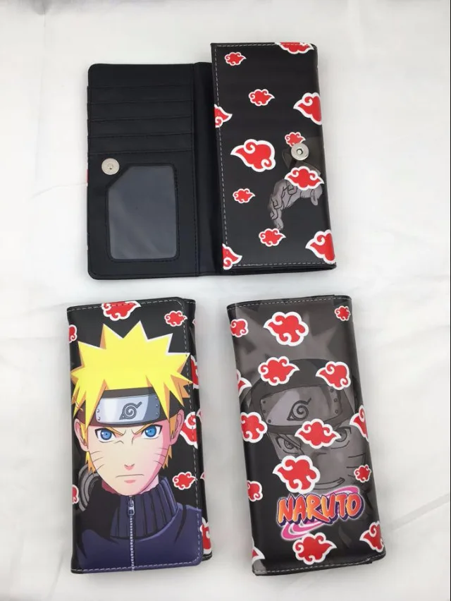 

Naruto Japanese Animation Long Snap Wallet Men's and Women's Youth Multi Card Slot Card Bag Wallet Hand Carry Buckle Wallet