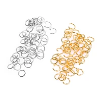 200pc 3 54567mm goldsilver color wholesale open circle jump ring charms accessory diy jewelry making necklace pendant coal