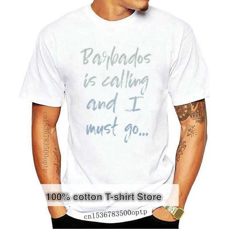 

New Men Short sleeve tshirt Barbados Is Calling And I Must Go Novelty Tee cool Women t-shirt