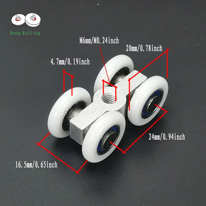 2 шт. маленькие ролики для душевой двери задние дорожные колеса шкив ванной