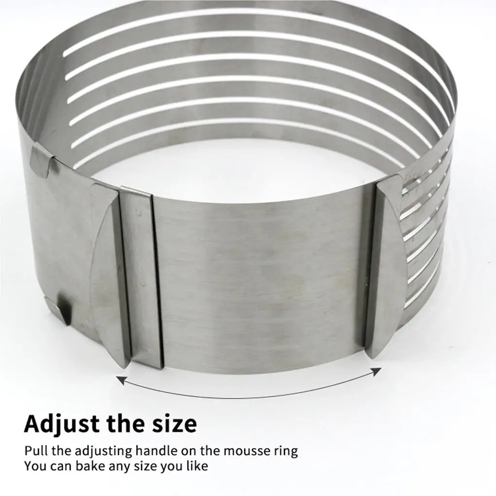 

Резак для торта из нержавеющей стали, регулируемый 7-слойный резак для торта диаметром 6,29-7,86 дюйма