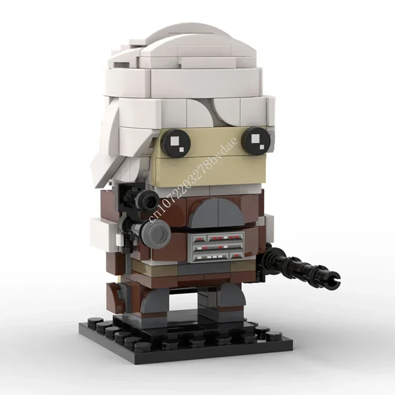 MOC Персонажи фильмов Космонавт Астронавт、Scout Trooper、Dengar And Cad Bane Brickheadz Строительные