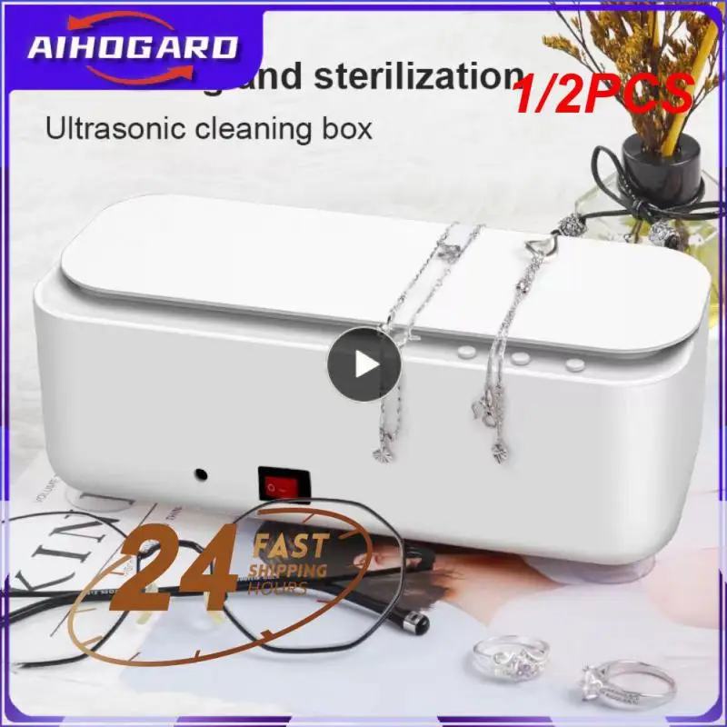 

1/2PCS Ultrasonic Eyeglass Glasses Cleaner Cleaning Contact Lenses Watch Rings Jewelry Cleaners Machine Jewellery Tools Washing