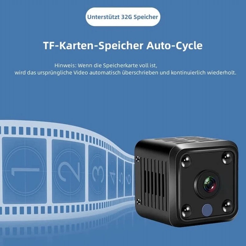 Мини-камера видеонаблюдения 4K 1080P HD с поддержкой Wi-Fi