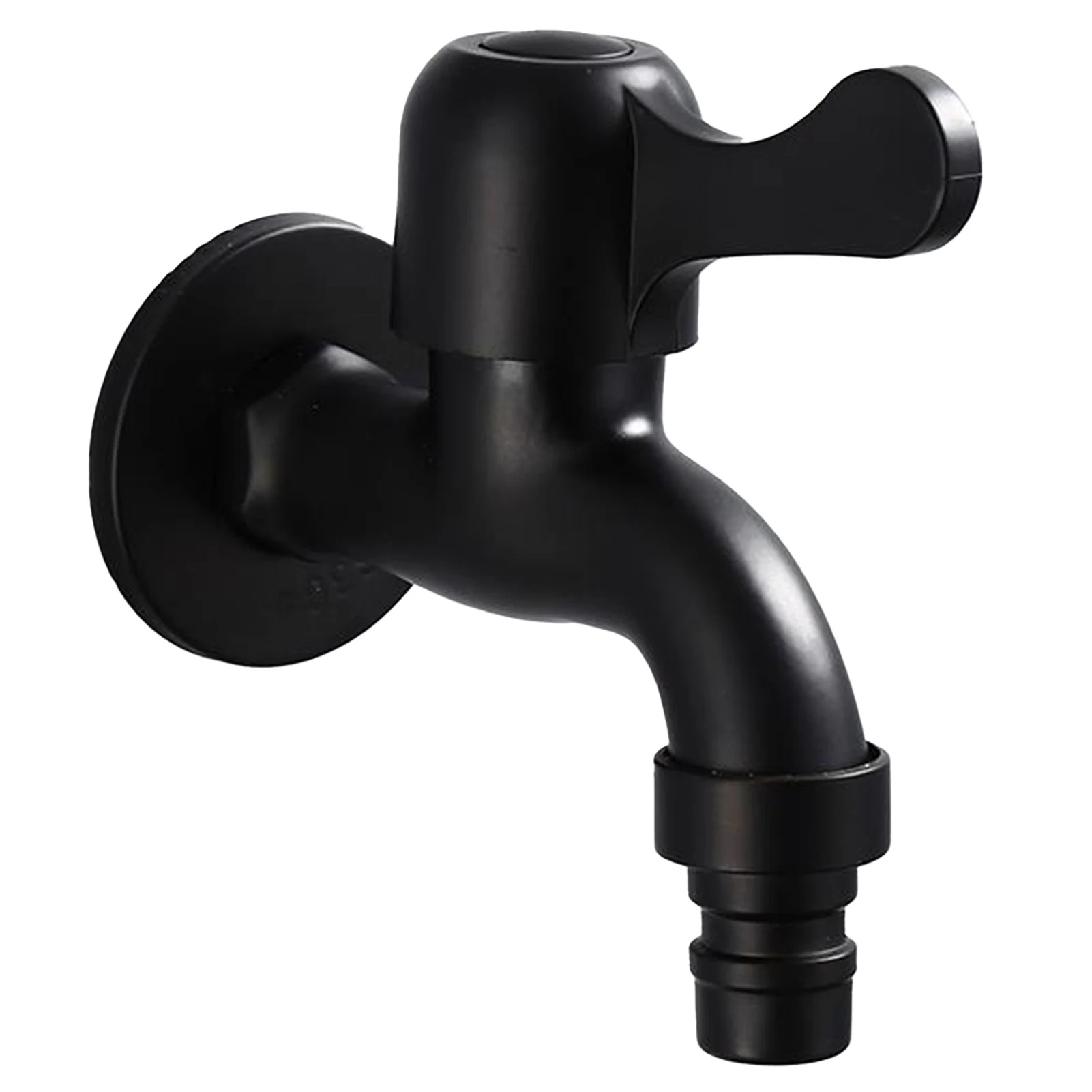 

Матовый черный смеситель для ванной и сада, кран для стиральной машины, настенное крепление, черный цвет, для раковины, смеситель для мойки