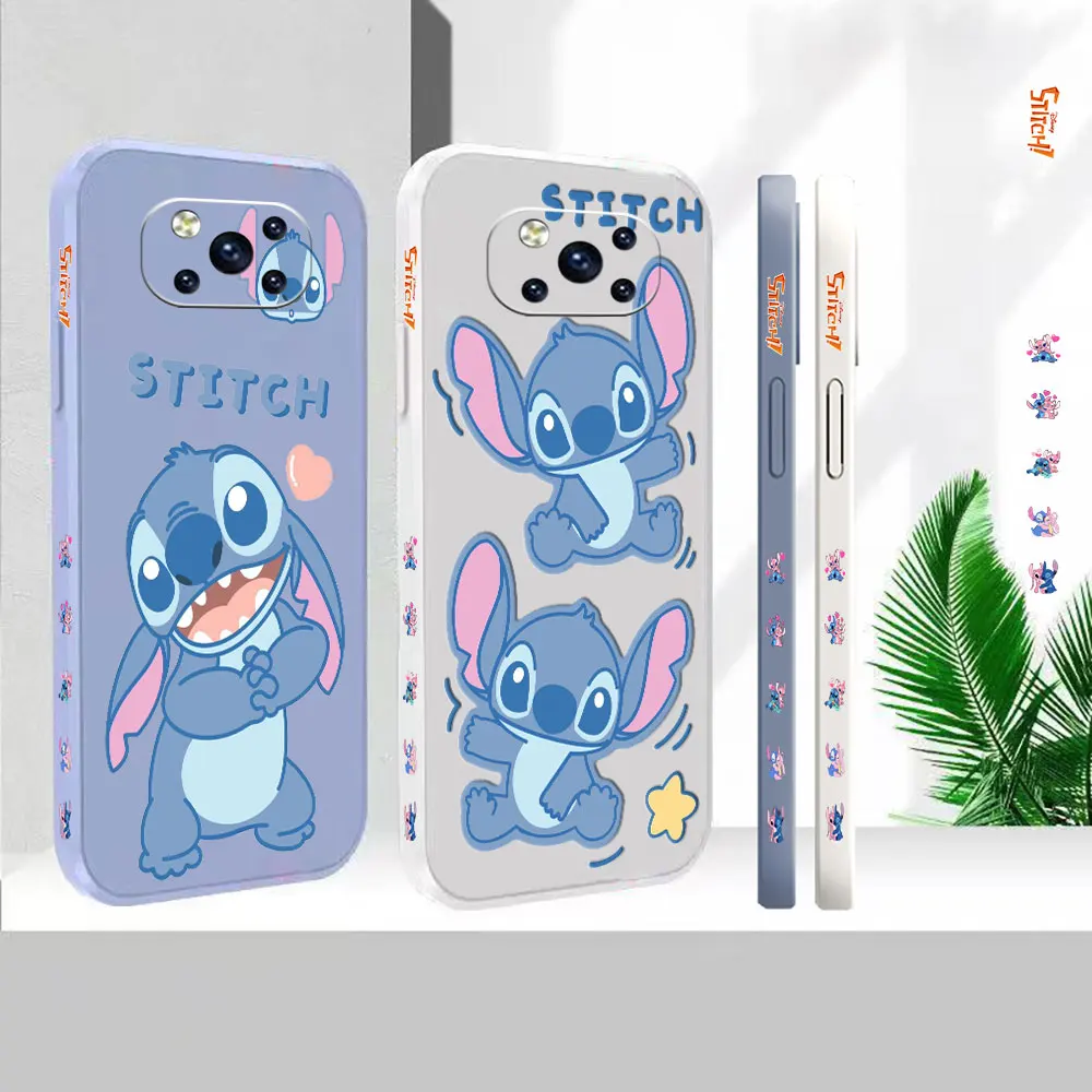 

Case For Xiaomi PCOO F3 M3 X2 X3 M4 GT 6X 8 CC9 CC9E MIX 2 2S 3 4 Black Shark 3 4 5 Pro Lilo & Stitch Cute Stitch Cover Funda