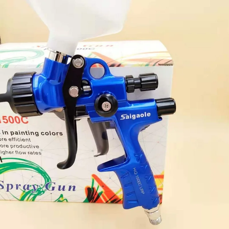

On the pot spray gun high atomization car paint spray gun sheet metal furniture finish 1500C pneumatic spray gun spray tool
