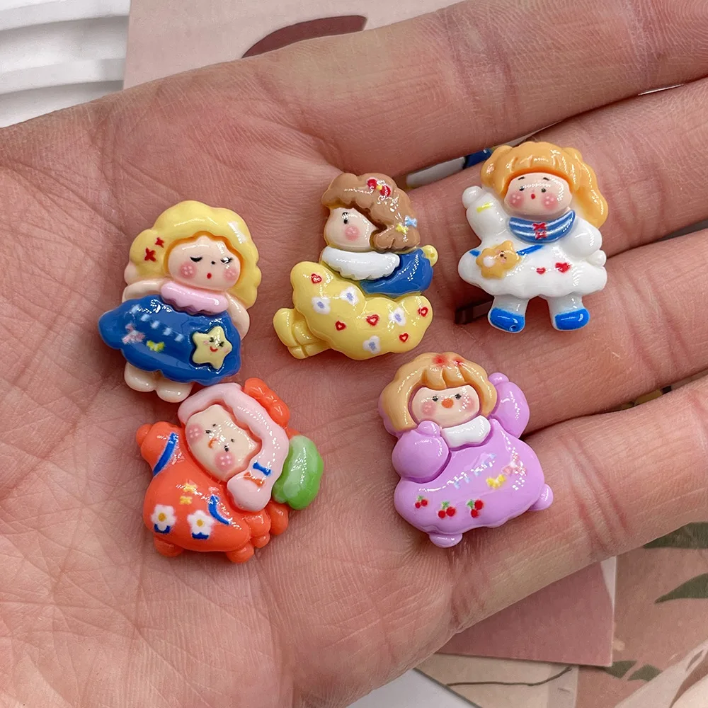 

Кавайный Кабошон из смолы, мультяшная фигурка с плоским основанием, аксессуары для изготовления ювелирных изделий, милый Скрапбукинг, укра...