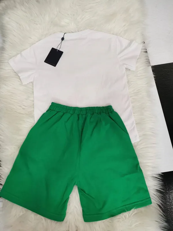 

Boys 2022 New Summer Green Shorts Suit