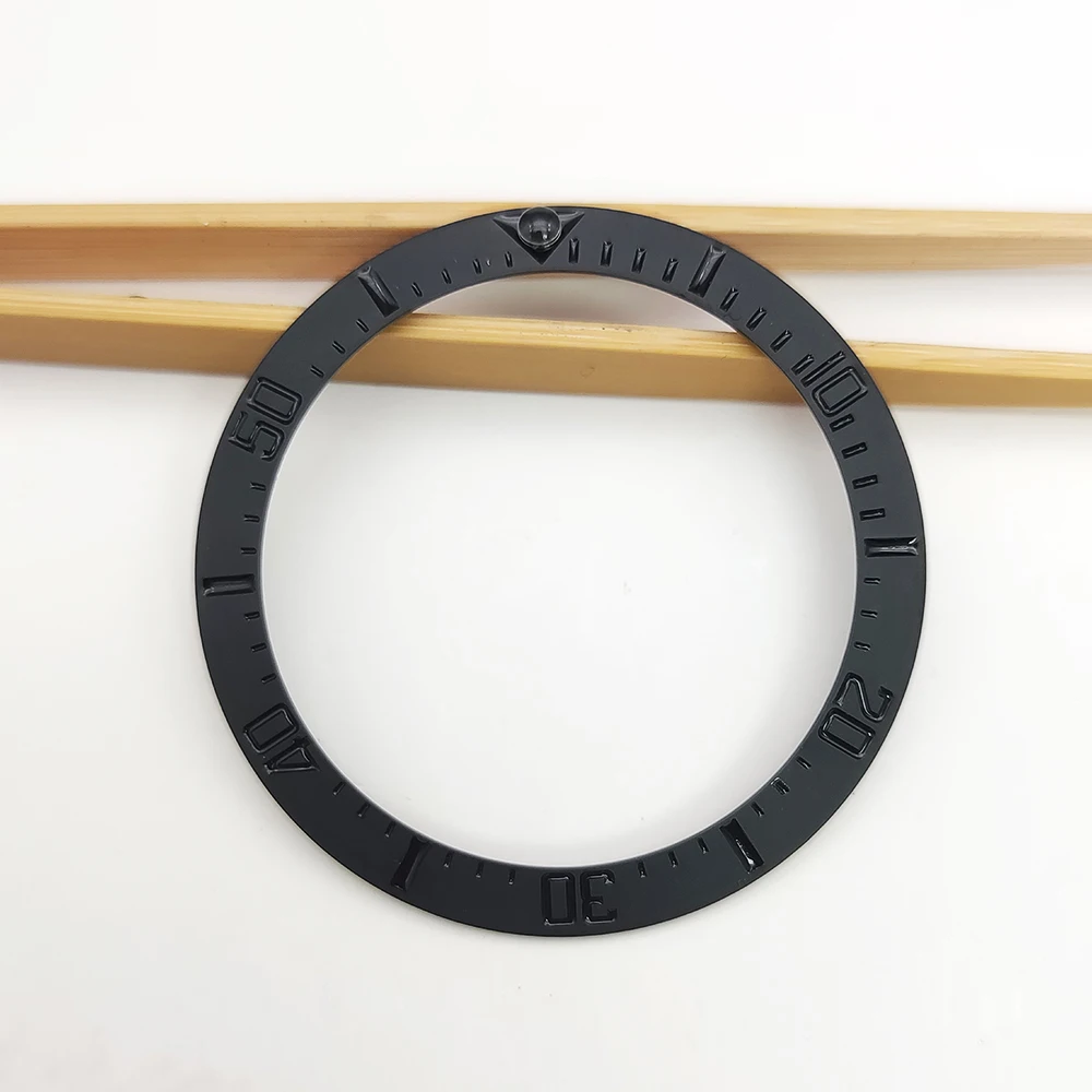 Frosted Beveled Edge 38mm Watch Bezel Ceramic Ring Mouth Watch  Outer Ring Ring Mouth Watch Bezels Parts Men Watch Accessories