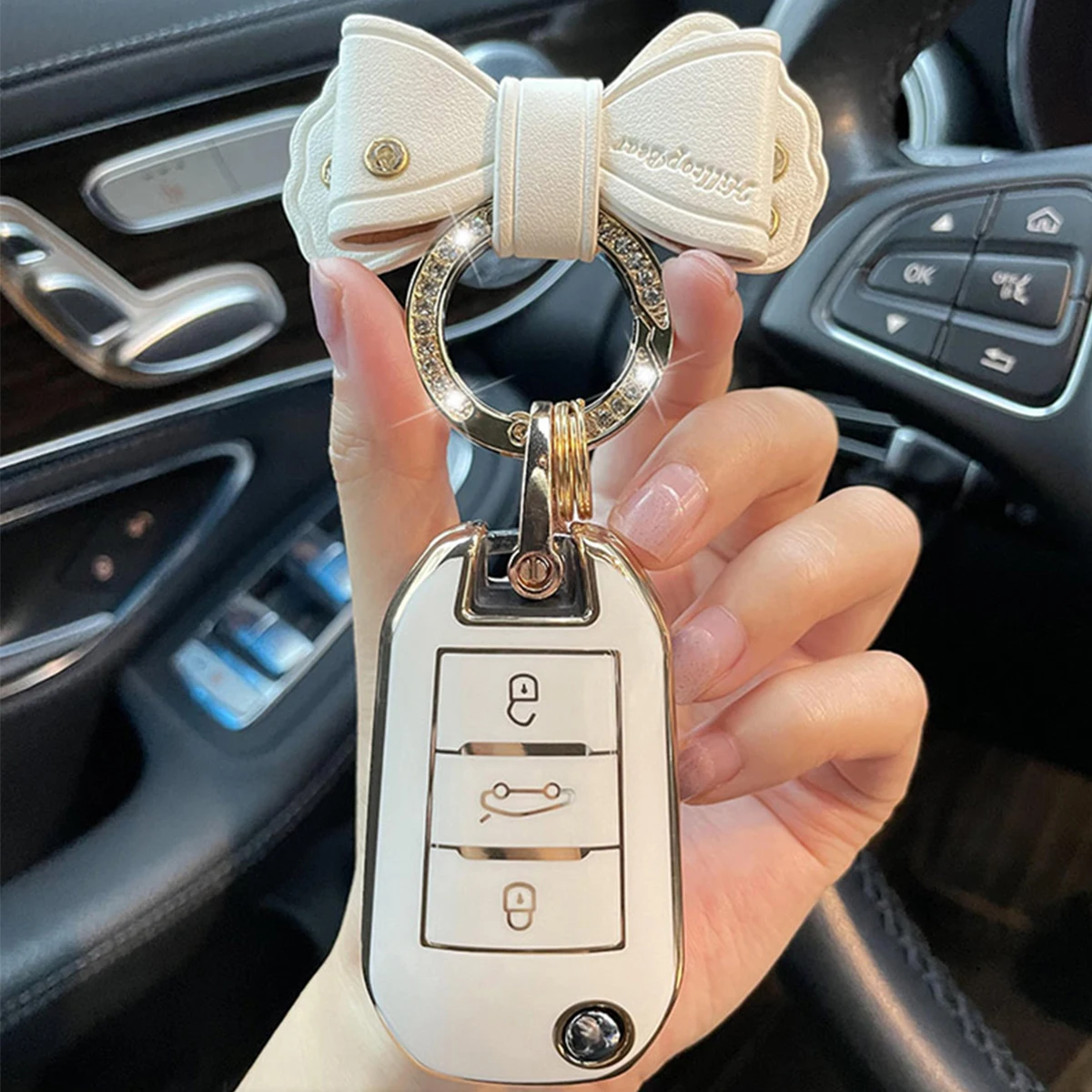 

Car Remote Key Case Cover Shell Fob For Peugeot 208 2008 308 3008 408 508 107 301 Citroen C4 CACTUS C5 DS4 DS5 Accessories