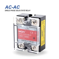 ssr mgr ac control ac single phase solid state relay 10a 25a 40a 60a 80a 100a120a relay module 70 280v ac input 24 380v