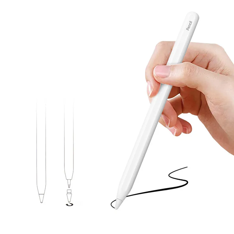

For iPad Mini 6 iPad Air 4 5 iPad Pro 11 12.9 Stylus With Wireless Charging For Apple Pencil 2 Tilt Pressure Sense Pen Touch Pen