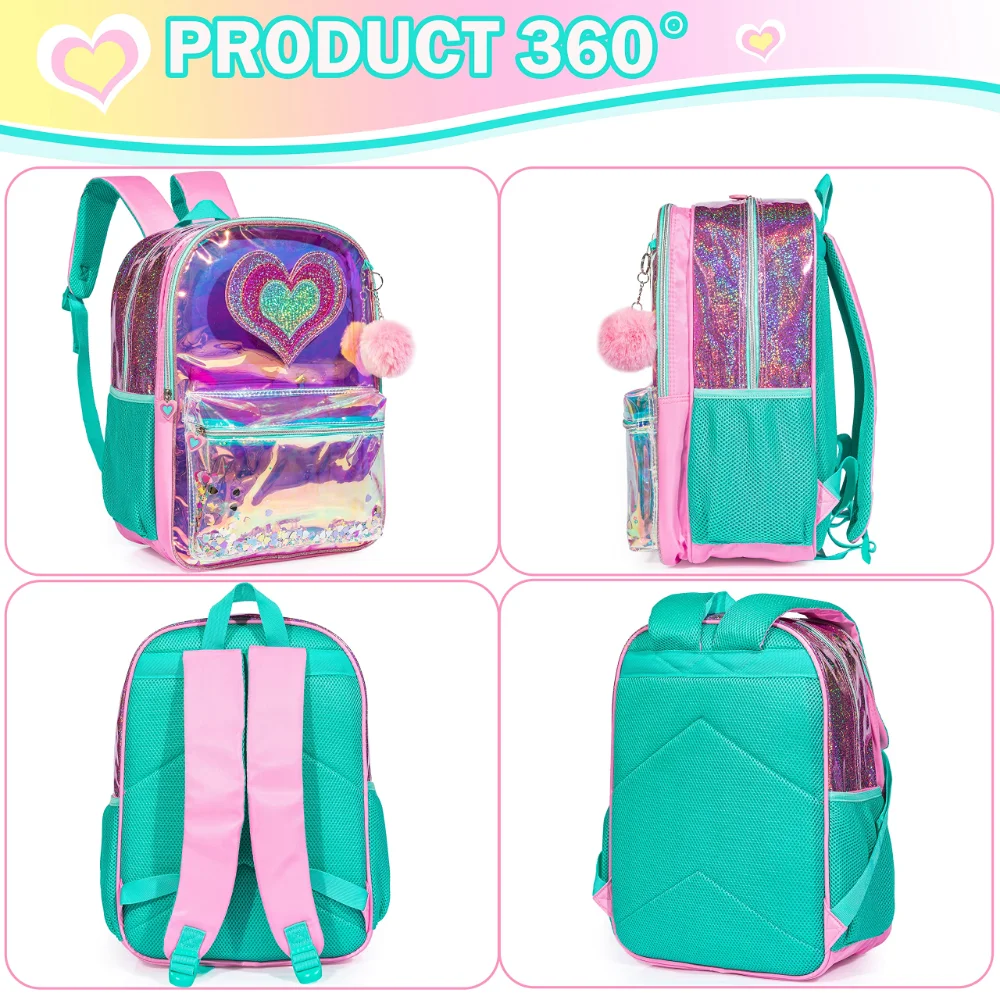 Bikab School Bags 3 In 1 Kids Bags Children School Bags for Girl 16