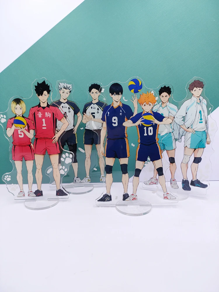 

Новый Аниме Haikyuu! Подставка для фигуры из акрила, настольная подставка для игрушек, отличные подарки, украшения, оптовая продажа