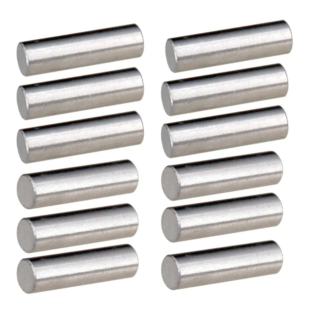 

12 Pieces Alnico 5 Humbucker Pickup Polepiece Slug Rods 18mm