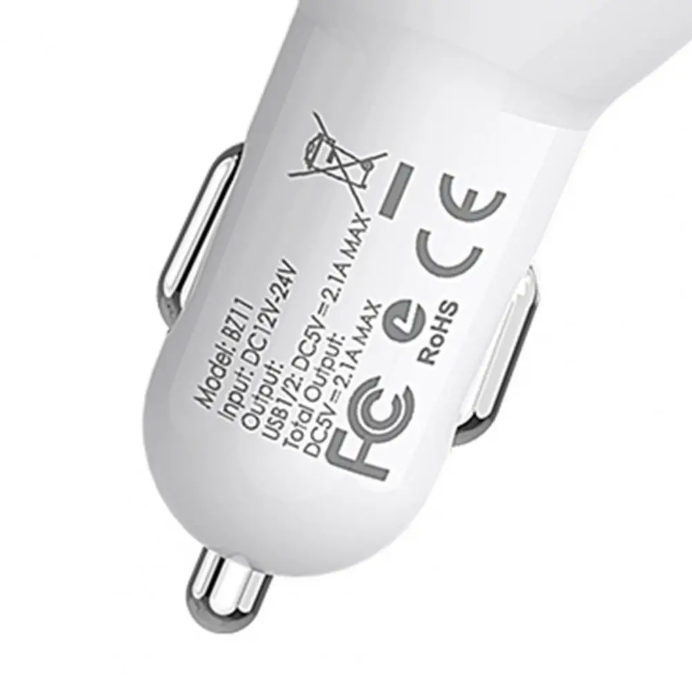 

Adapter USB Car Charger Accessories Cigarette Socket Digital Display Dual Port