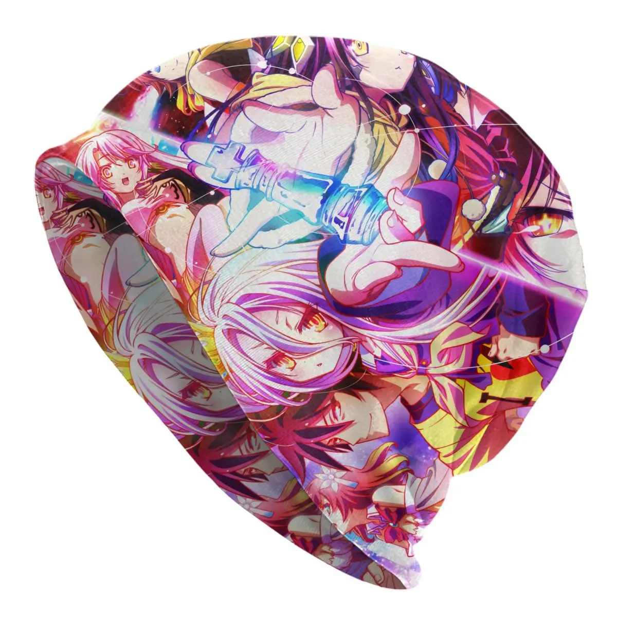 

No Game No Life Winter Skullies Beanies Anime Girl Shuvi Jibril Beanies Caps Man Popular Beanies Hat