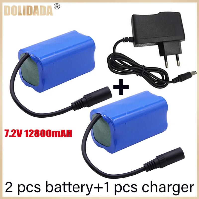 

Upgrade Battery for T188 2011-5 T888 V007 H18 C18 Remote Control Fishing Bait Boat Spare Part 18650 7.4v 12800mAh Battery