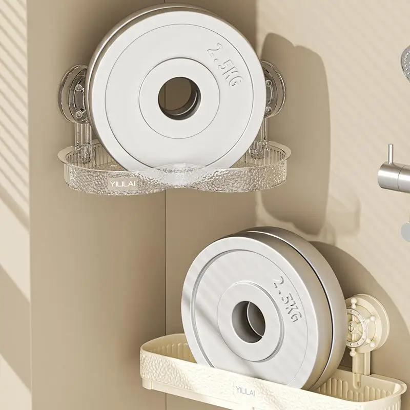 Полки на присоске для ванной комнаты угловая полка без сверления стойка хранения