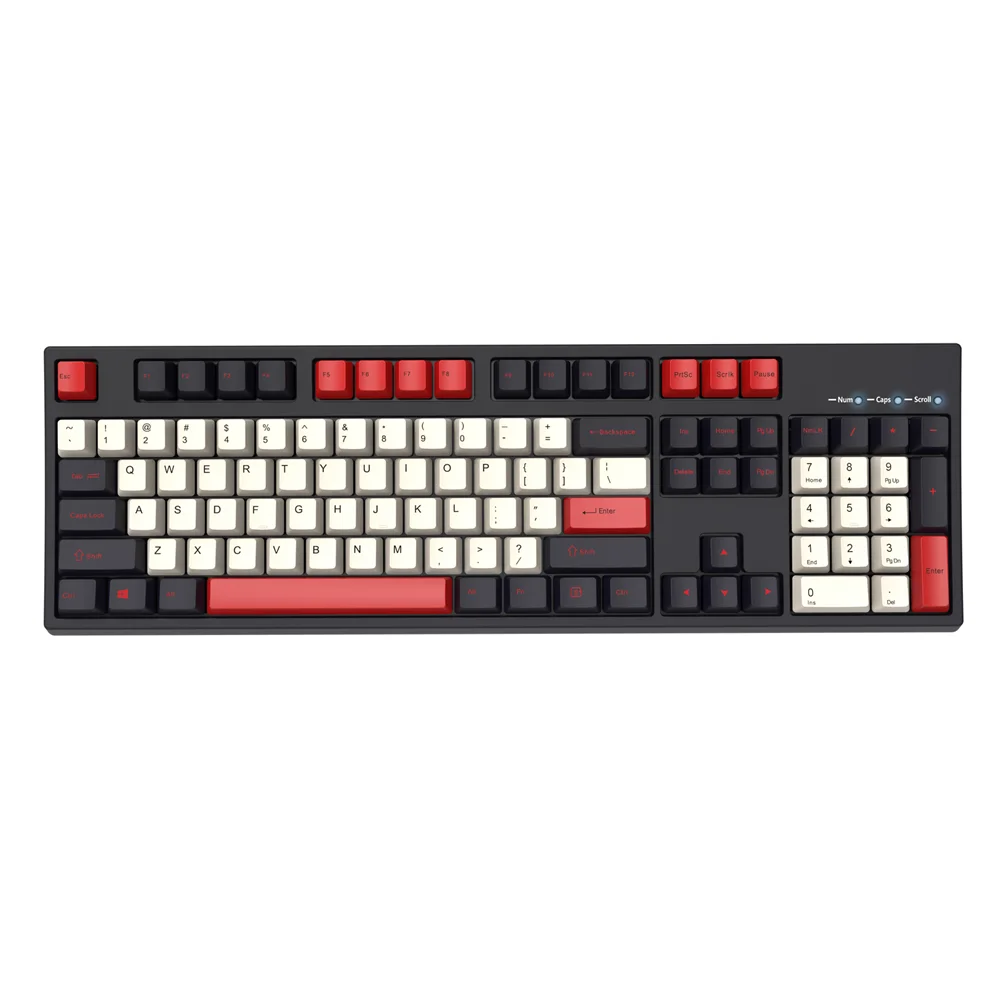 Проводная Механическая клавиатура Keycool эргономичная серая/полноразмерная с 104