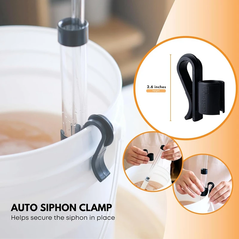 Автоматический сифон 6 5 дюйма с зажимом футов шланг для розлива набор пищевыми
