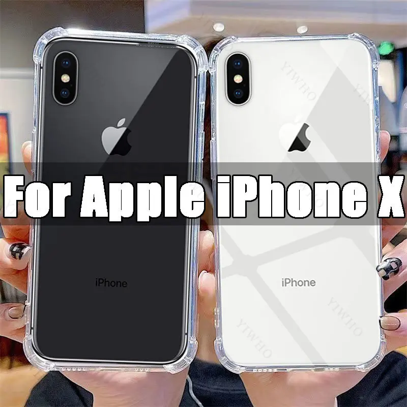 Прозрачный чехол для телефона Apple IPhone X, прозрачный чехол из ТПУ для IPhone X 5,8 дюйма A1865, противоударные чехлы с защитой от царапин