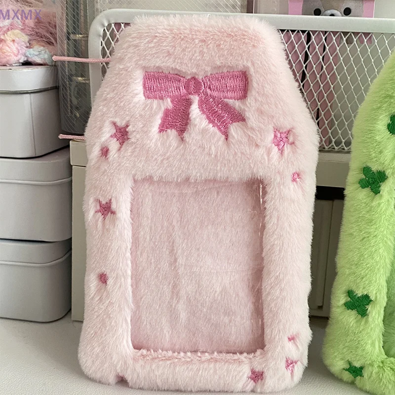 Kawaii Cat Держатель для фотокарт Плюшевый 3-дюймовый держатель карт Студенческий еды