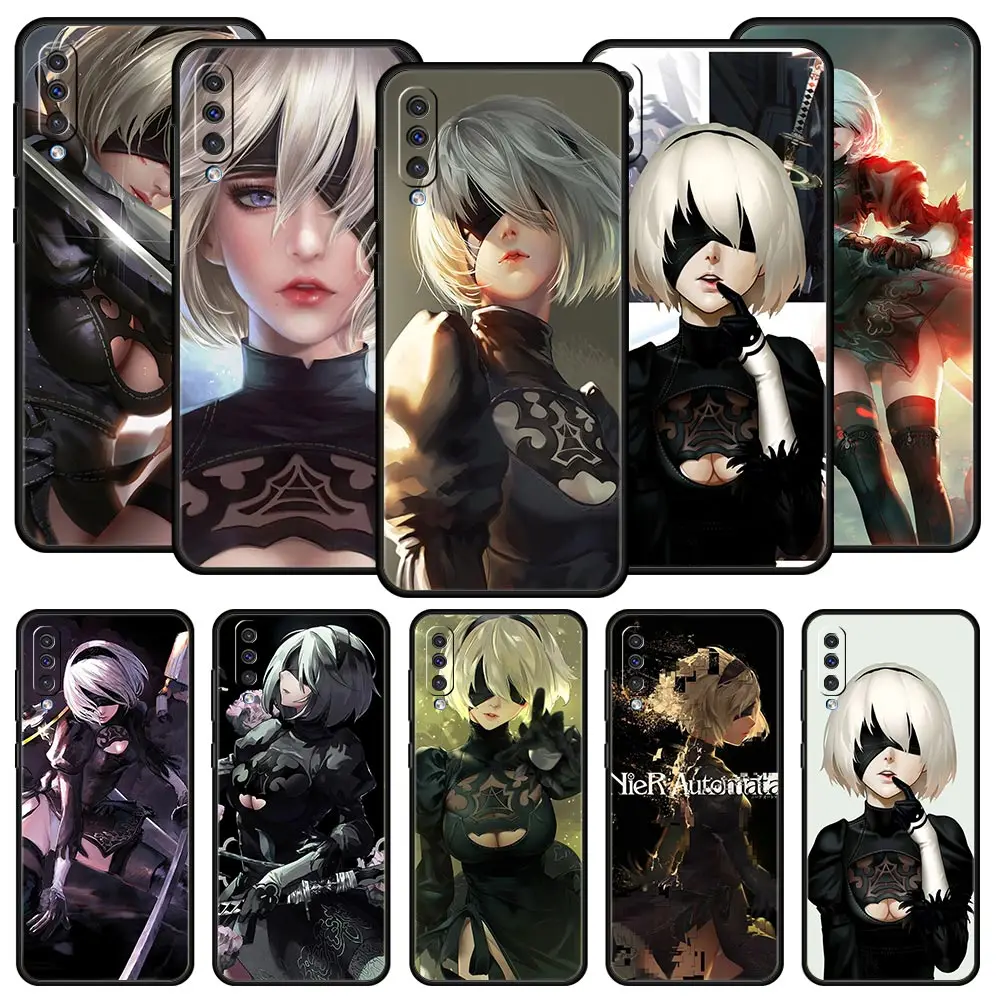 

Nier Automata Phone Case For Samsung Galaxy A12 A32 A50 A70 A20E A20S A10 A10S A22 A30 A40 A52S A73 A53 A72 5G A02S Soft Cover