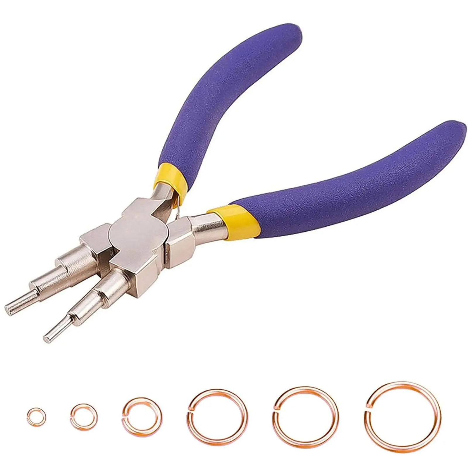Ювелирный инструмент 6 в 1 плоскогубцы для сгибания проволоки круглого носа из