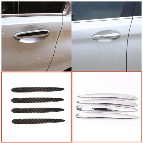 4 шт., хромированные накладки на дверные ручки BMW 5 серии G30 530li 2018 для BMW X4 G02 2018, автомобильные аксессуары