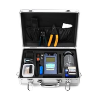 ftth cold splice kit with 12 tools including optical power meter fc 6s cutter optical fiber cold splice toolbox