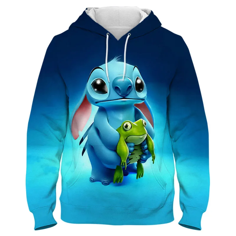 

Disney 3D Printed Lilo Stitch Hoodie Men Sweatshirts Long Sleeves Spring Sweatshirts Hoodie Tops