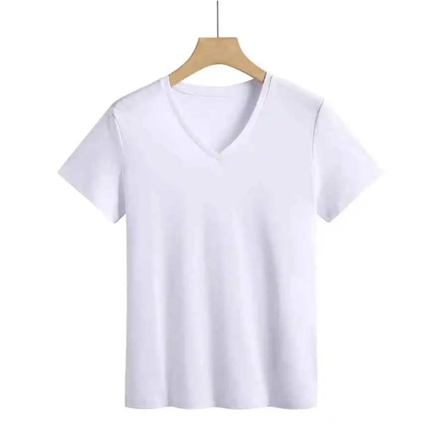 

2023 new women t shirt fashion v-neck t shirt women Cotton Casual GREY
