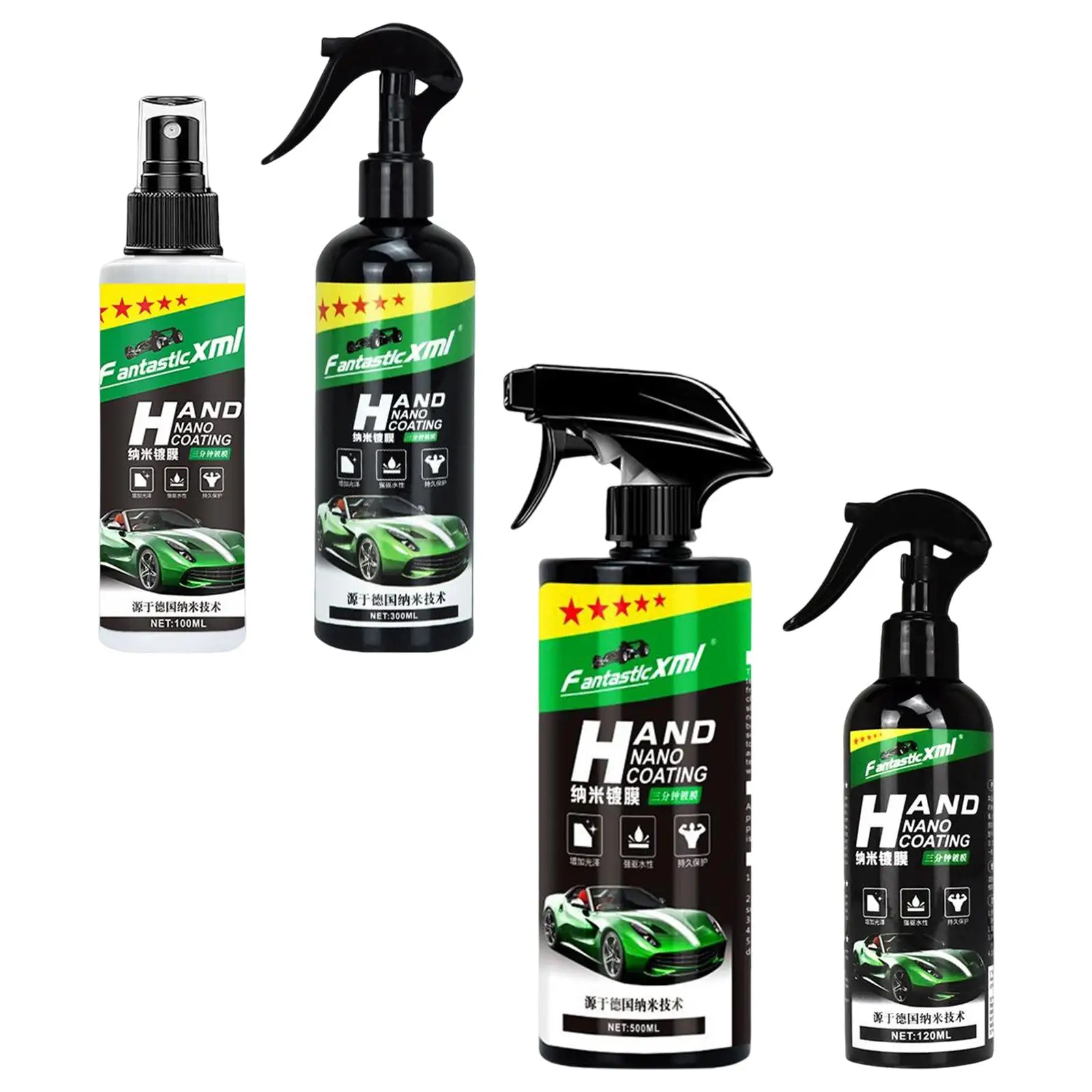 

Nano Ceramic Spray Coating Polish Liquid Spray Waterless Car Wash Nano Coating Technology