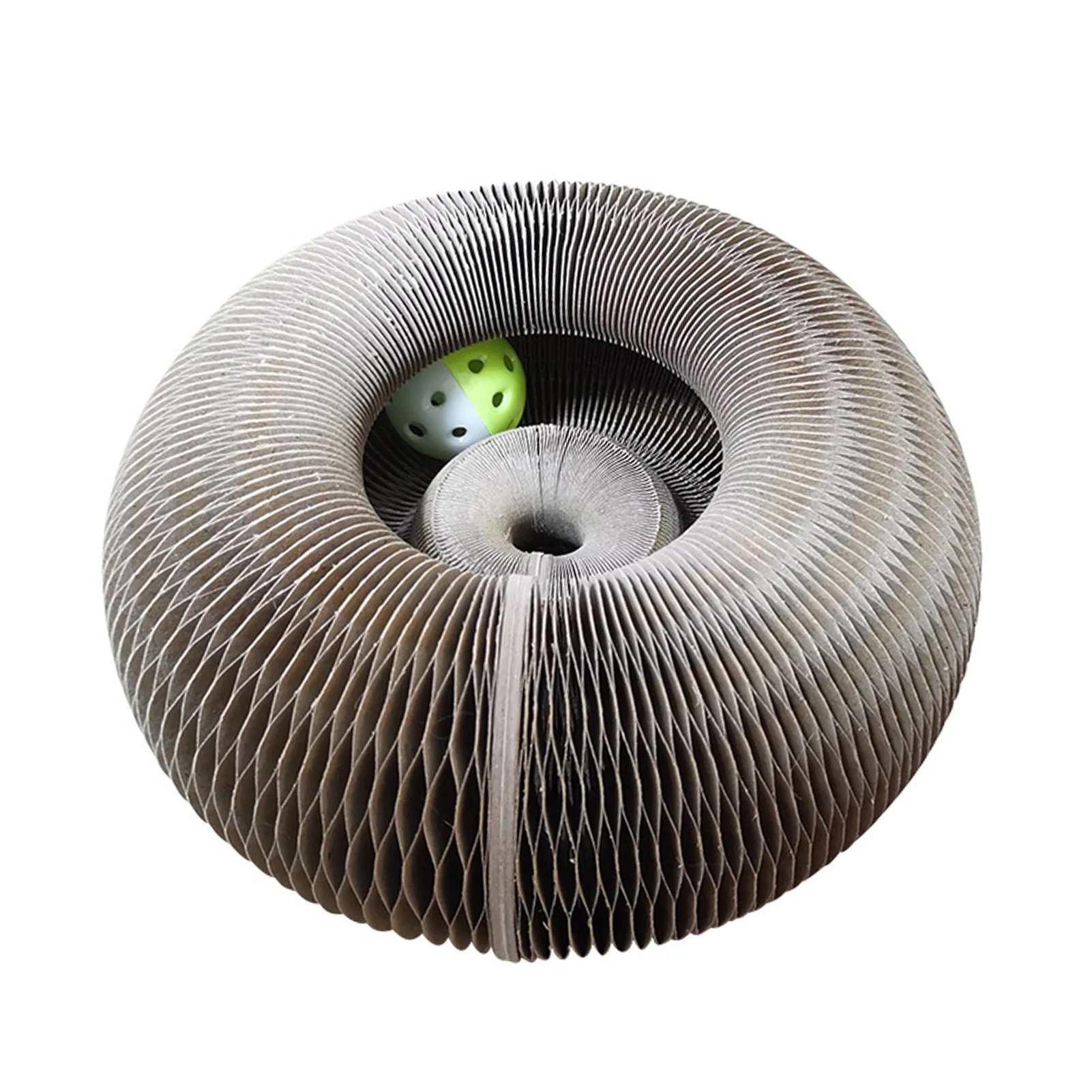 

Magic Organ Cat Scratchers Interactive Paper Durable Recyclable Cat Scratch Toy Collapsible Round Shape Cat Scratchers For