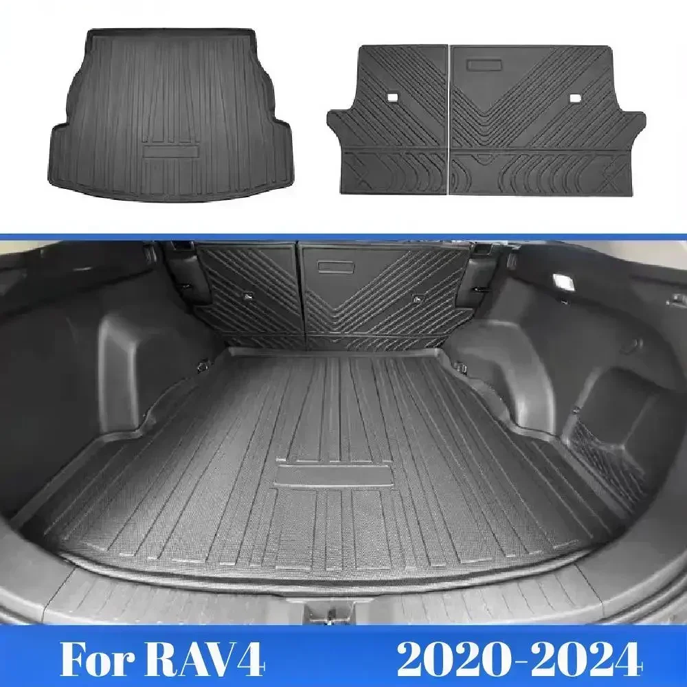Для Toyota Rav4 2020 2022 2023 2024Автомобильные коврики вкладыши багажника чехол на заднее