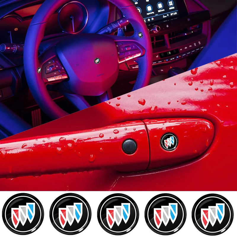 

10/50pcs Car PVC Steering Wheel Window Center Control Button Shape Stickers for Buick Avenir Lacrosse Riviera Regal GL8 Envision