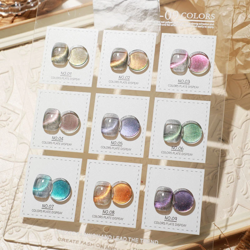 

1~20PCS AS Broken Diamond Cat Eye Nail Polish 2022 New Popular Versatile Explosive Flash Light Therapy Glue Nail Art &