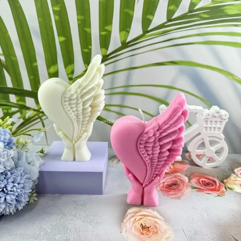 Прямая поставка формы для свечей силиконовые руки держащиеся в форме сердечка