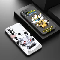 cartoon pikachu phone case for samsung galaxy a32 4g 5g a51 4g 5g a71 4g 5g a72 4g 5g black funda soft back silicone cover