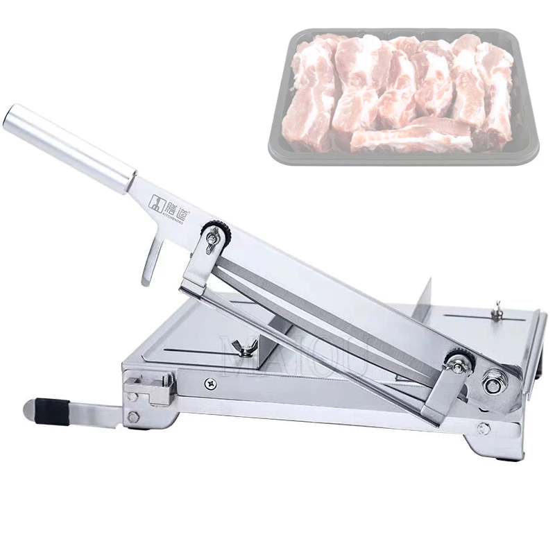 

Manual Ribs Meat Slicer Household Stainless Steel Small Bone Cutting Slicing Machine Chicken Lamb Chops RibsPastry Cutter