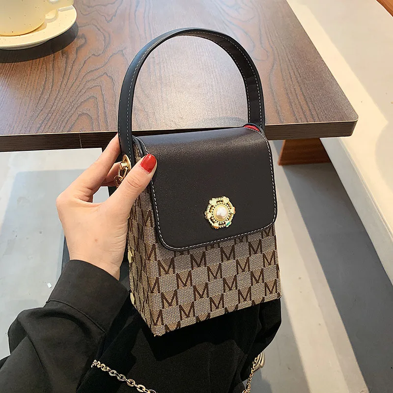 

2022 классические женские сумки на цепочке через плечо и кошельки в ретро-коробке дизайнерские маленькие тоуты сумки через плечо из искусств...