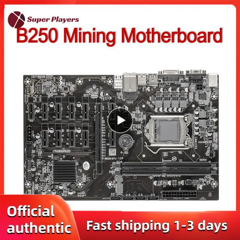 

Office Accessories Pcie X1 Pci-e X16 Motherboard Portable Dual-channel Bitcoin Btc Eth Miner 1 Pcs Lightweight Black
