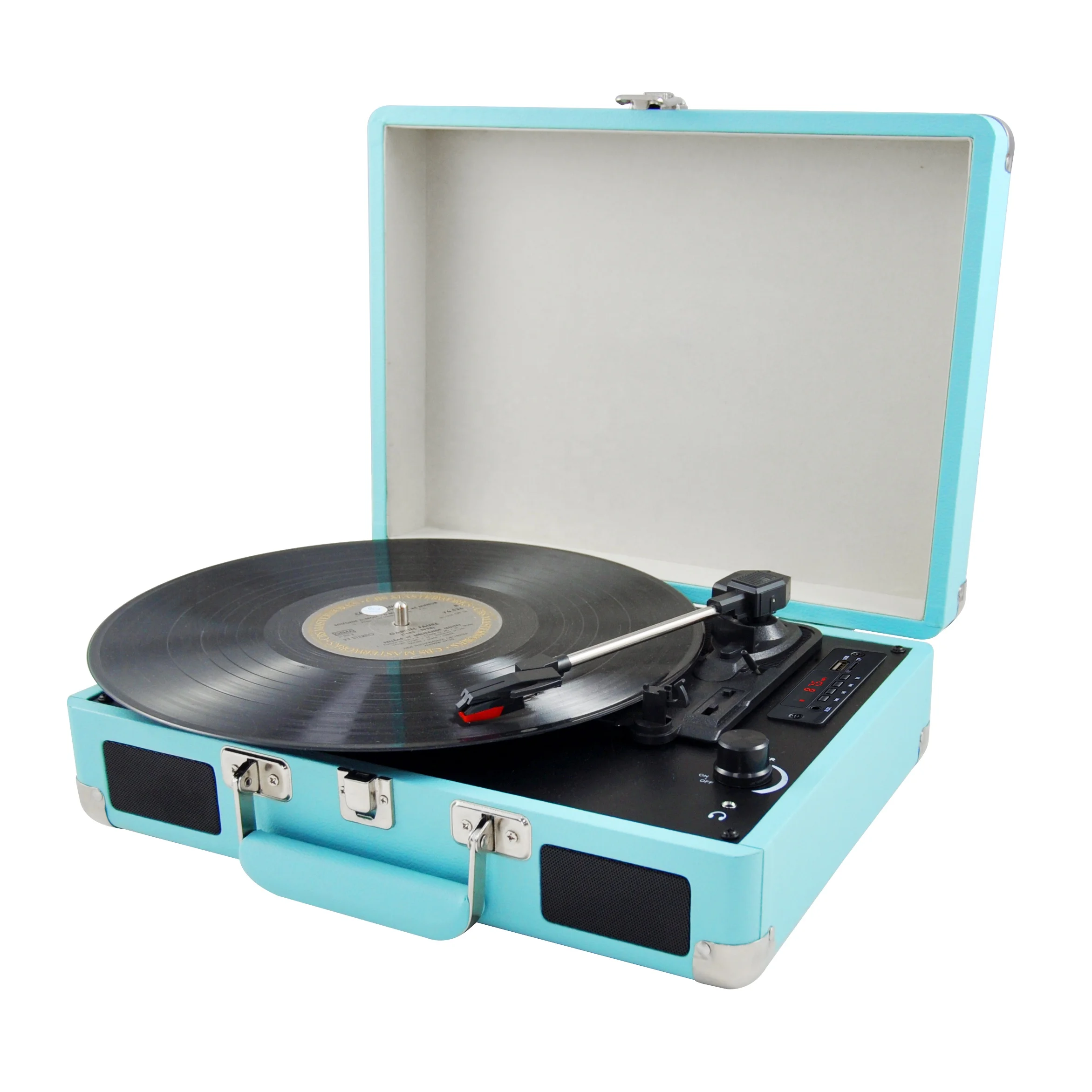 Vintage 33 45 78 RPM RCA USB Suitcase Vinyl Turntable Record Player
