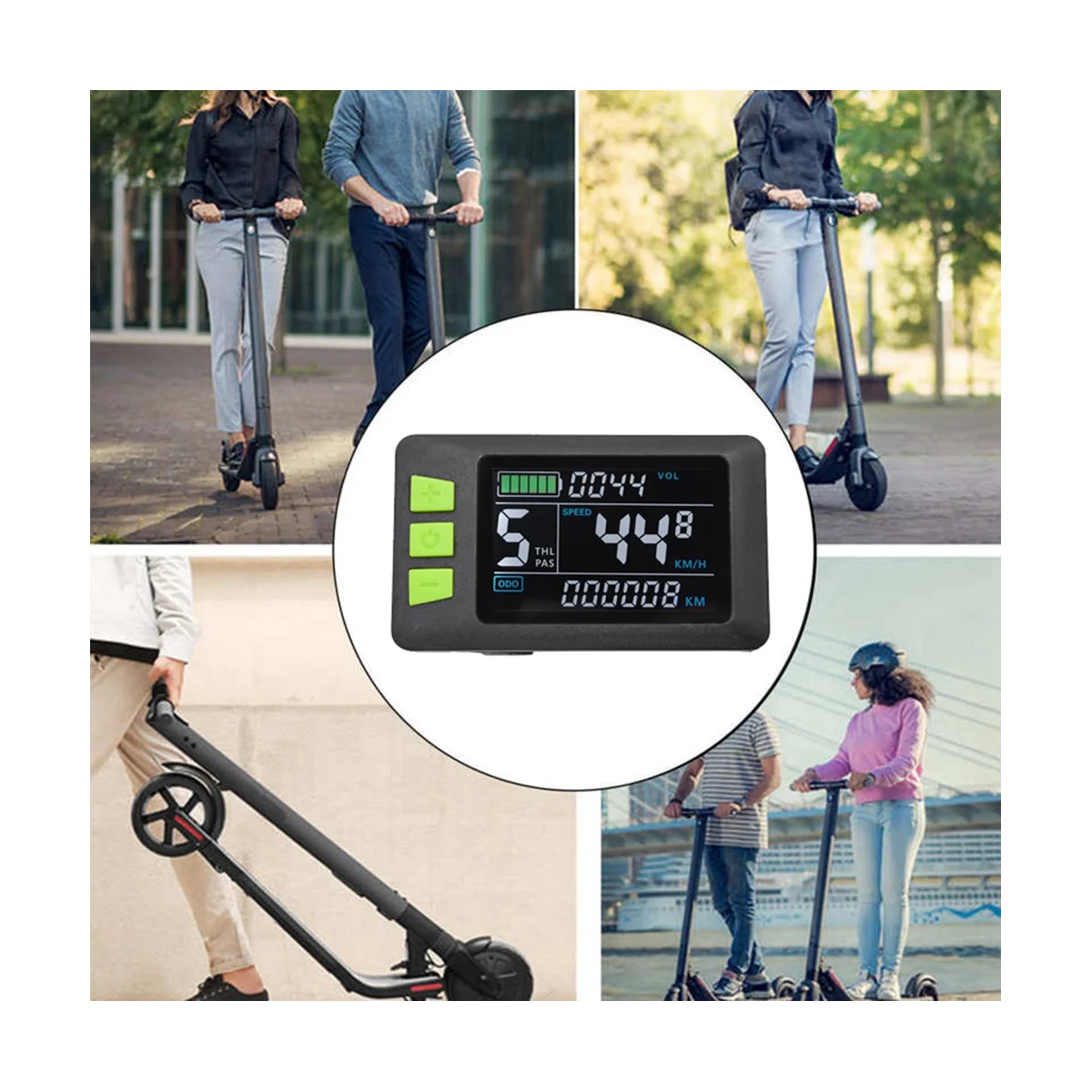 P3C ЖК-дисплей приборной панели 24 в 36 48 60 для электрического скутера (5 контактов)