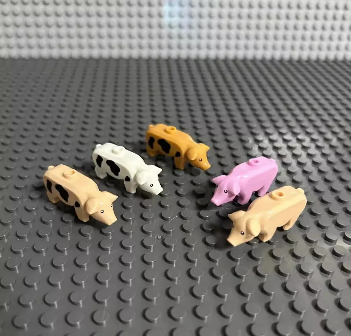 

Совместим с конструктором LEGO MOC из мелких частиц 87621, аксессуары для игрушек, животные, питомцы, свиньи цветы, свиньи фермы, реквизит для сцены