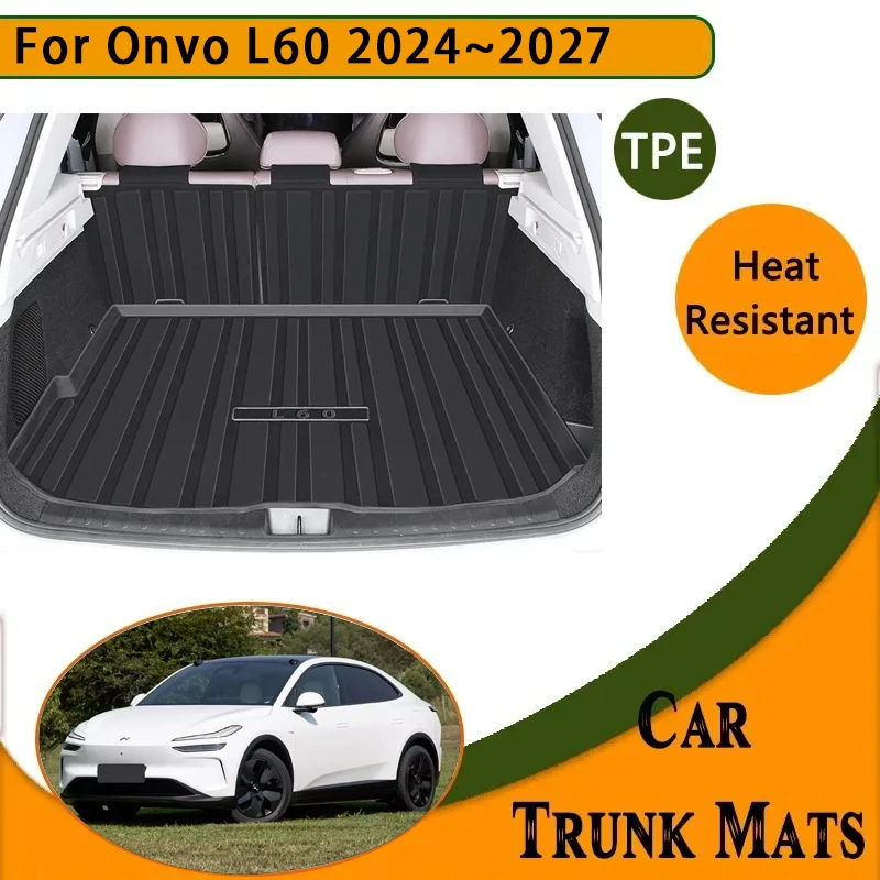 Задние коврики в багажник автомобиля для Onvo L60 2024 2025 2026 2027 водонепроницаемые
