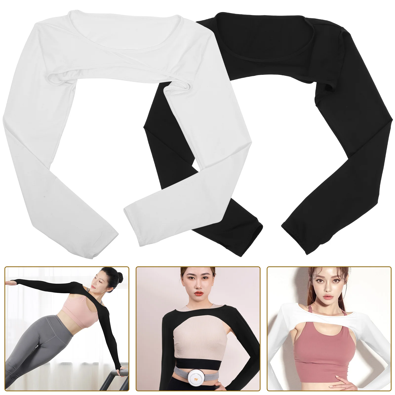 

2pcs Summer Shawl Cuff Sleeves UV Protection Arm Sleeves for Outdoor Sports